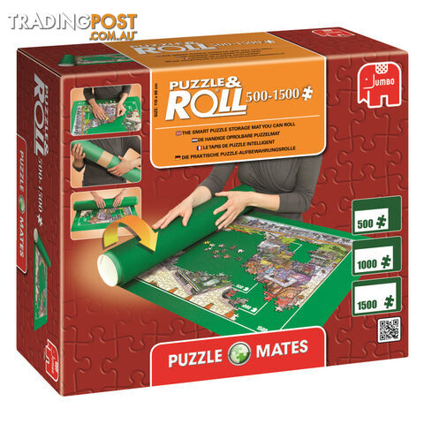 Puzzle Mates Puzzle & Roll 500 - 1500 Pieces Puzzle Mat - Jumbo - Tabletop Jigsaw Puzzle GTIN/EAN/UPC: 8710126176900