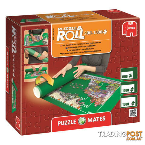 Puzzle Mates Puzzle & Roll 500 - 1500 Pieces Puzzle Mat - Jumbo - Tabletop Jigsaw Puzzle GTIN/EAN/UPC: 8710126176900