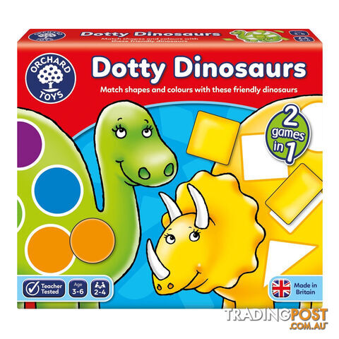 Orchard Toys Dotty Dinosaurs Board Game - Orchard Toys - Tabletop Board Game...