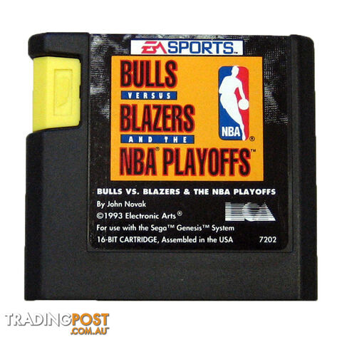Bulls versus Blazers and the NBA Playoffs [Pre-Owned] (Mega Drive) - Electronic Arts MDNBAPOBB - Retro Mega Drive Software