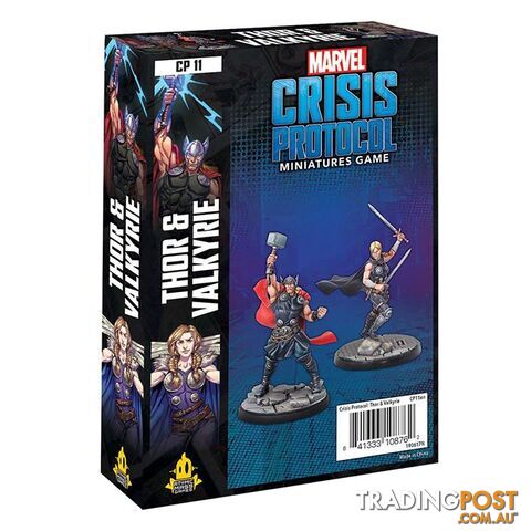 Marvel Crisis Protocol Thor & Valkyrie Character Pack Miniatures Board Game - Atomic Mass Games - Tabletop Miniatures GTIN/EAN/UPC: 841333108762