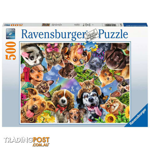 Ravensburger Animal Selfie 500 Piece Jigsaw Puzzle - Ravensburger - Tabletop Jigsaw Puzzle GTIN/EAN/UPC: 4005556150427