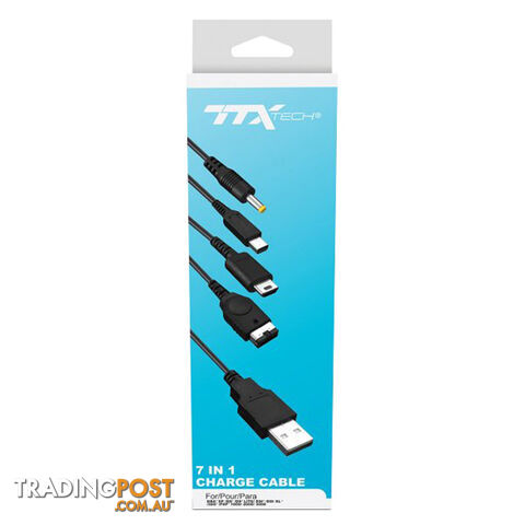 TTX Tech 7 in 1 Charge Cable - TTX Tech - 2DS/3DS Accessory GTIN/EAN/UPC:...