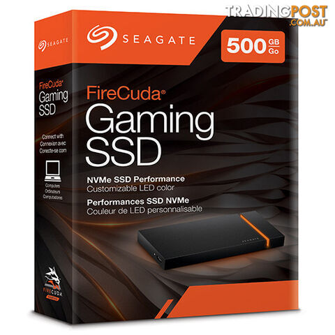 Seagate Firecuda External 500GB USB Type C SSD - Seagate Technology LLC - PC Accessory GTIN/EAN/UPC: 763649142899