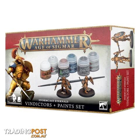 Warhammer: Age of Sigmar Stormcast Eternals Vindictors + Paint Set - Games Workshop - Tabletop Miniatures GTIN/EAN/UPC: 5011921157518