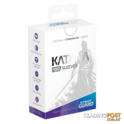 Ultimate Guard Katana 100 Sleeves (White) - Ultimate Guard - Tabletop Trading Cards Accessory GTIN/EAN/UPC: 4260250073803