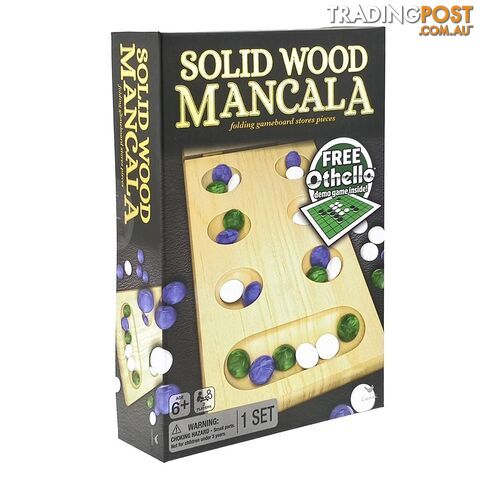 Solid Wood Folding Mancala Board Game - Spin Master - Tabletop Board Game...