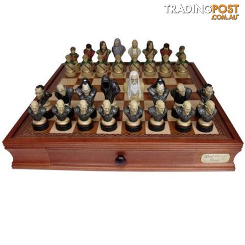 Dal Rossi 20'' Chess Board with Lord of Rings Chess Pieces - Dal Rossi Italy - Tabletop Board Game