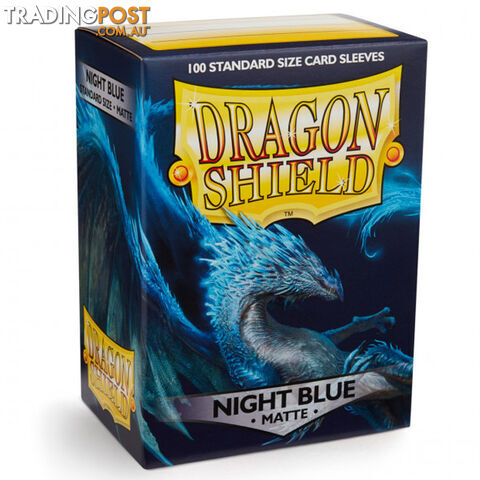 Dragon Shield Botan Matte Night Blue Sleeves 100 Pack - Arcane Tinmen Aps - Tabletop Trading Cards Accessory GTIN/EAN/UPC: 5706569110420