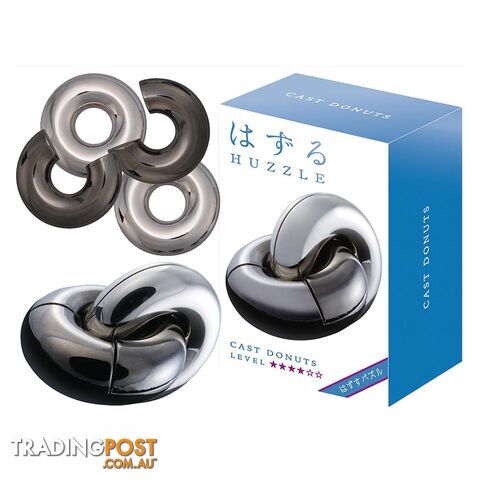 Hanayama Level 4 Donuts Cast Puzzle - Hanayama Co.,LTD. - Tabletop Puzzle Game GTIN/EAN/UPC: 779090900599