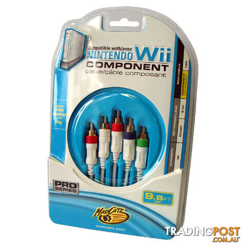 Mad Catz Wii Component Video Cable - Mad Catz - Wii Accessory GTIN/EAN/UPC: 728658057558 - photo 1 of 3
