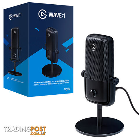 Elgato Wave:1 USB Condenser Microphone - Elgato Gaming - Streaming GTIN/EAN/UPC: 840006618065
