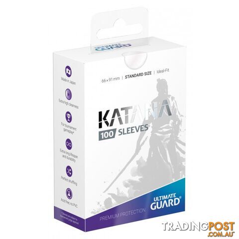 Ultimate Guard Katana 100 Sleeves (Transparent) - Ultimate Guard - Tabletop Trading Cards Accessory GTIN/EAN/UPC: 4260250073766
