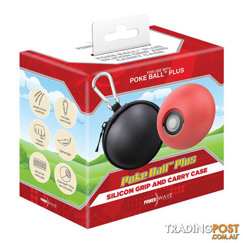 Powerwave Poke Ball Plus Silicon Grip & Carry Case Bundle - Powerwave - Switch Accessory GTIN/EAN/UPC: 9338176022191