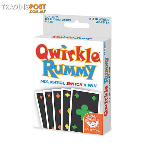 Qwirkle Rummy Card Game - MindWare - Tabletop Board Game GTIN/EAN/UPC: 889070135214