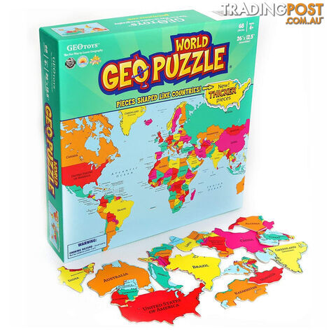 Geopuzzle the World Jigsaw Puzzle - GEOtoys - Tabletop Jigsaw Puzzle GTIN/EAN/UPC: 850818001061