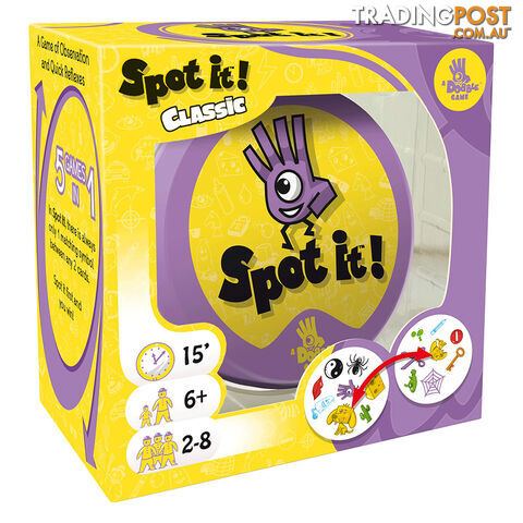 Spot It! Classic Dobble Card Game - Moose Games 3558380010494 - Tabletop Card Game GTIN/EAN/UPC: 630996934401