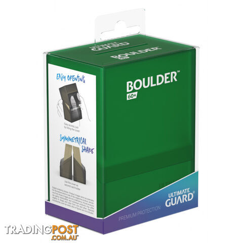 Ultimate Guard Boulder 60+ Standard Size Deck Case (Emerald) - Ultimate Guard - Tabletop Trading Cards Accessory GTIN/EAN/UPC: 4056133011396