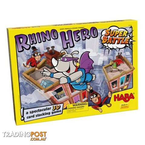 Rhino Hero: Super Battle Card Game - HABA LP303383 - Tabletop Board Game GTIN/EAN/UPC: 4010168231617