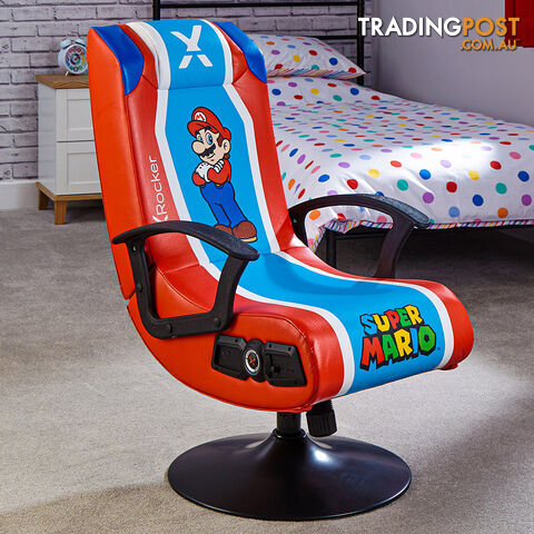 X-Rocker Nintendo Super Mario 2.1 Wired Pedestal Chair - X Rocker - Gaming Chair GTIN/EAN/UPC: 094338201086 - photo 4 of 10