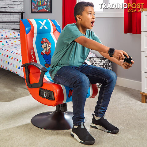 X-Rocker Nintendo Super Mario 2.1 Wired Pedestal Chair - X Rocker - Gaming Chair GTIN/EAN/UPC: 094338201086 - photo 2 of 10