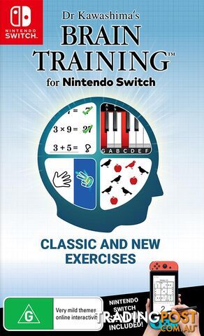 Dr Kawashima's Brain Training (Switch) - Nintendo - Switch Software GTIN/EAN/UPC: 9318113986991