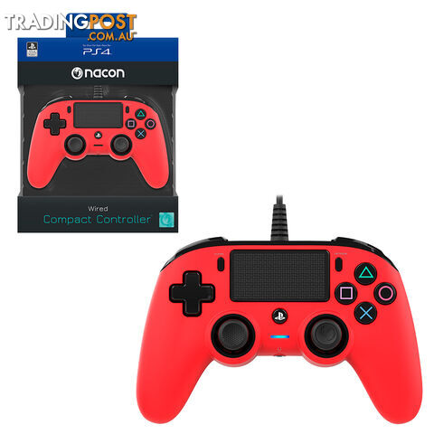 Nacon Red Wired Compact Controller for PlayStation 4 - Nacon - PS4 Accessory GTIN/EAN/UPC: 3499550360714