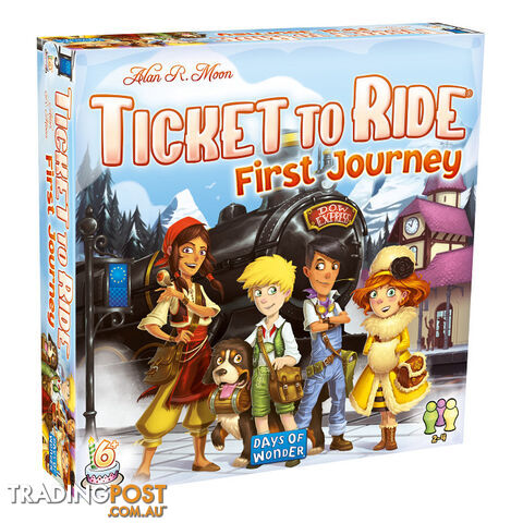 Ticket To Ride: First Journey Europe Board Game - Days of Wonder - Tabletop Board Game GTIN/EAN/UPC: 824968200278