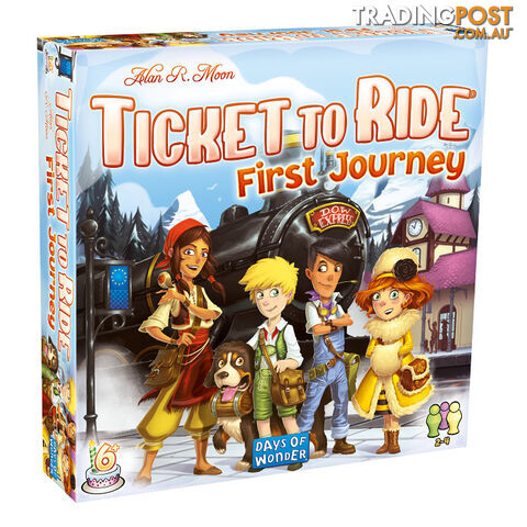 Ticket To Ride: First Journey Europe Board Game - Days of Wonder - Tabletop Board Game GTIN/EAN/UPC: 824968200278