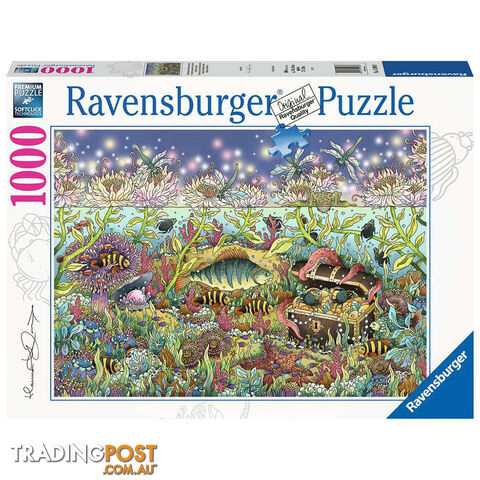 Ravensburger Underwater Kingdom at Dusk 1000 Piece Jigsaw Puzzle - Ravensburger - Tabletop Jigsaw Puzzle GTIN/EAN/UPC: 4005556159888