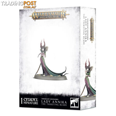 Warhammer Age of Sigmar Soulblight Gravelords Lady Annika the Thirsting Blade - Games Workshop - Tabletop Miniatures GTIN/EAN/UPC: 5011921138975