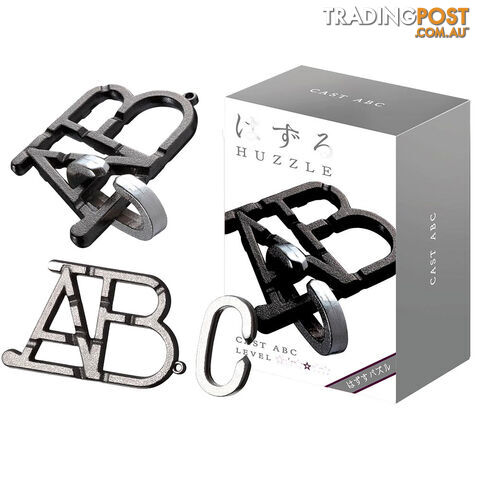 Hanayama Level 1 Cast ABC Puzzle - Hanayama Co.,LTD. - Tabletop Puzzle Game GTIN/EAN/UPC: 779090900315