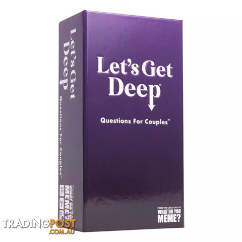 Let's Get Deep Card Game - What Do You Meme LLC - Tabletop Board Game GTIN/EAN/UPC: 810816031071