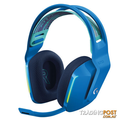Logitech G733 Lightspeed Wireless RGB Gaming Headset (Blue) - Logitech - Headset GTIN/EAN/UPC: 097855159809