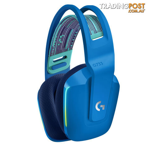 Logitech G733 Lightspeed Wireless RGB Gaming Headset (Blue) - Logitech - Headset GTIN/EAN/UPC: 097855159809 - photo 2 of 3