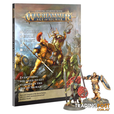 Warhammer: Age of Sigmar Getting Started with Warhammer Age of Sigmar - Games Workshop - Tabletop Miniatures GTIN/EAN/UPC: 9781839064142