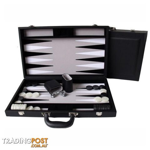 Dal Rossi Leather 18" Backgammon Set - Dal Rossi Italy - Tabletop Board Game GTIN/EAN/UPC: 5060058530053