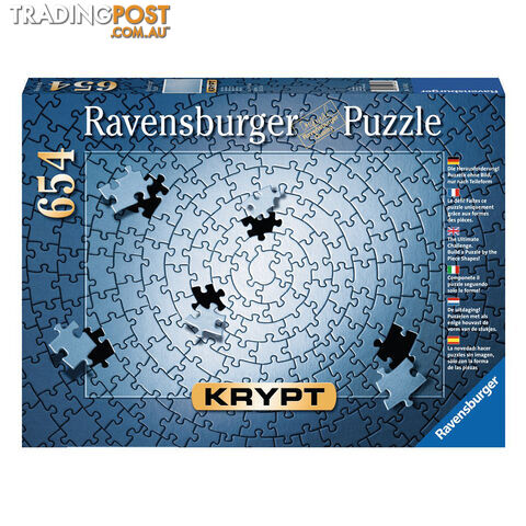 Ravensburger Krypt Silver Spiral 654 Piece Jigsaw Puzzle - Ravensburger - Tabletop Jigsaw Puzzle GTIN/EAN/UPC: 4005556159642