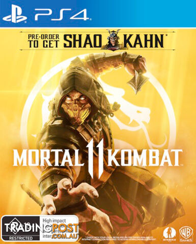 Mortal Kombat 11 [Pre-Owned] (PS4) - Warner Bros. Interactive Entertainment - P/O PS4 Software GTIN/EAN/UPC: 9325336204382
