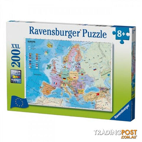 Ravensburger European Map 200 XXL Piece Jigsaw Puzzle - Ravensburger - Tabletop Jigsaw Puzzle GTIN/EAN/UPC: 4005556128419