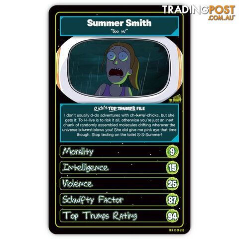 Top Trumps: Rick & Morty - Winning Moves - Tabletop Card Game GTIN/EAN/UPC: 5036905031943 - photo 4 of 4