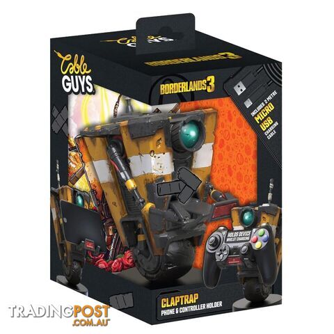 Cable Guy Borderlands Claptrap Phone & Controller Holder - Exquisite Gaming -...