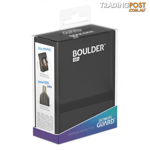 Ultimate Guard Boulder 40+ Standard Size Deck Case (Onyx) - Ultimate Guard - Tabletop Trading Cards Accessory GTIN/EAN/UPC: 4056133017701