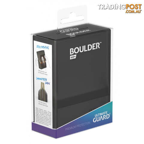 Ultimate Guard Boulder 40+ Standard Size Deck Case (Onyx) - Ultimate Guard - Tabletop Trading Cards Accessory GTIN/EAN/UPC: 4056133017701