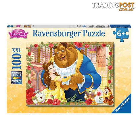 Ravensburger Disney Beauty & The Beast, Belle & Beast 100 Piece XXL Jigsaw Puzzle - Ravensburger - Tabletop Jigsaw Puzzle GTIN/EAN/UPC: 4005556137046