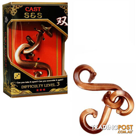 Hanayama Level 3 S & S Cast Puzzle - Hanayama Co.,LTD. - Tabletop Puzzle Game GTIN/EAN/UPC: 779090900285