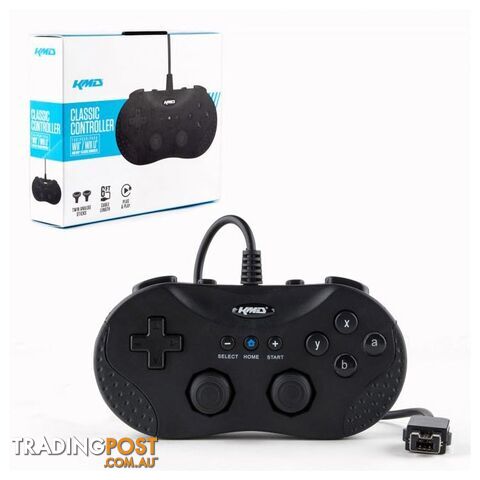 KMD Wii U Classic Black Wired Controller for Wii U - KMD - Wii U Accessory...