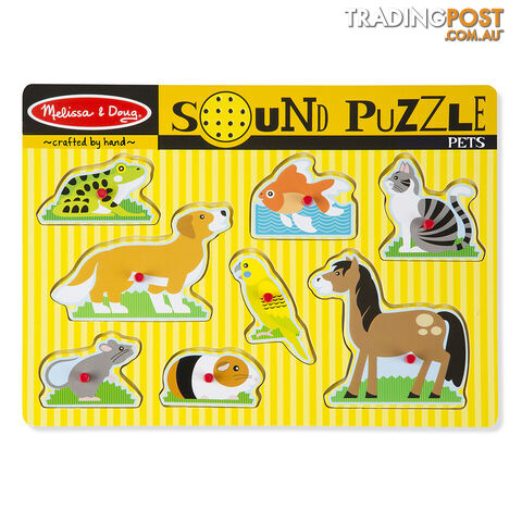 Melissa & Doug Pets 8 Piece Sound Jigsaw Puzzle - Melissa & Doug - Toys Games & Puzzles GTIN/EAN/UPC: 000772007306