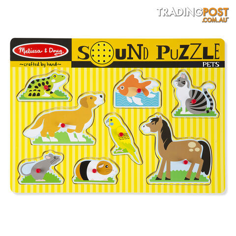 Melissa & Doug Pets 8 Piece Sound Jigsaw Puzzle - Melissa & Doug - Toys Games & Puzzles GTIN/EAN/UPC: 000772007306