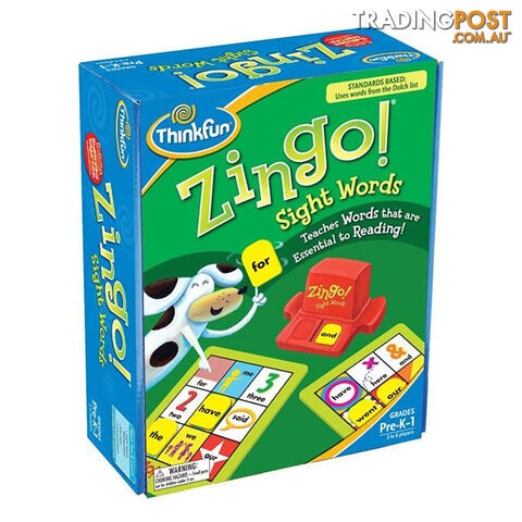 Thinkfun Zingo Sight Words Card Game - ThinkFun - Tabletop Board Game GTIN/EAN/UPC: 019275077044